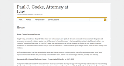 Desktop Screenshot of paulgoekelaw.com